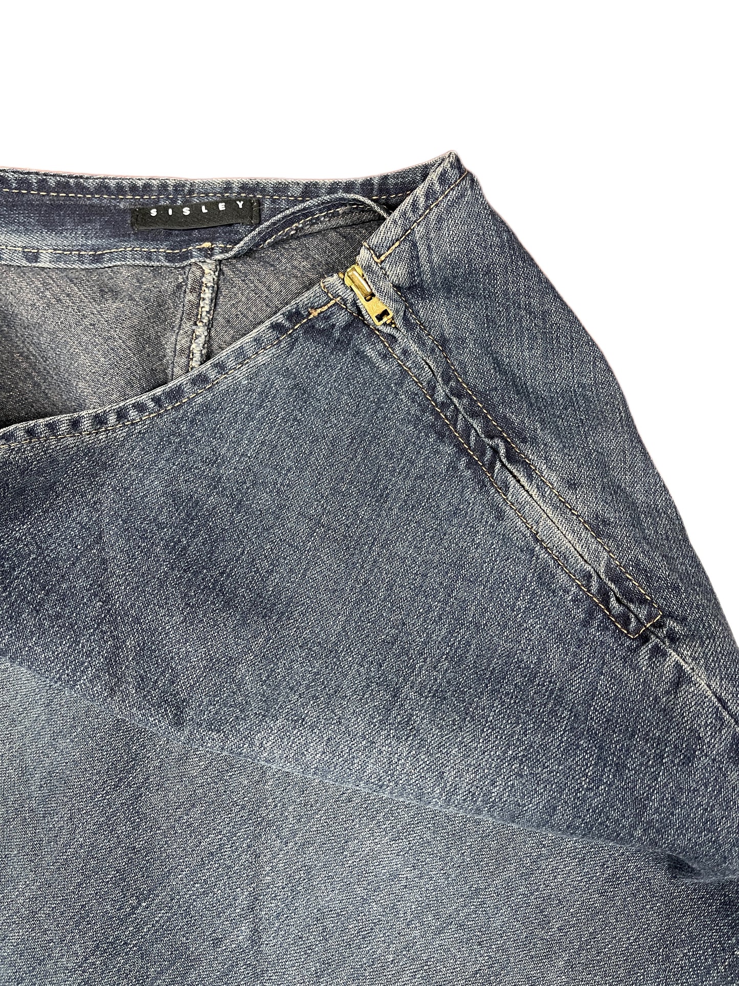 Sisley Denim Skirt Blue - M
