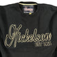 Y2k Nickelson Sweatshirt Spellout Black - L