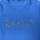 Y2k GAS Short Sleeve Top Blue - L