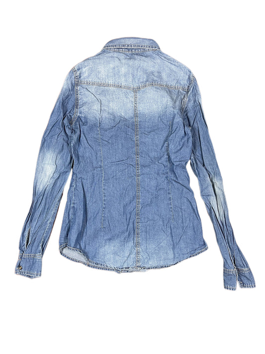 Nü Copenhagen Long Sleeve Denim Top Blue - S
