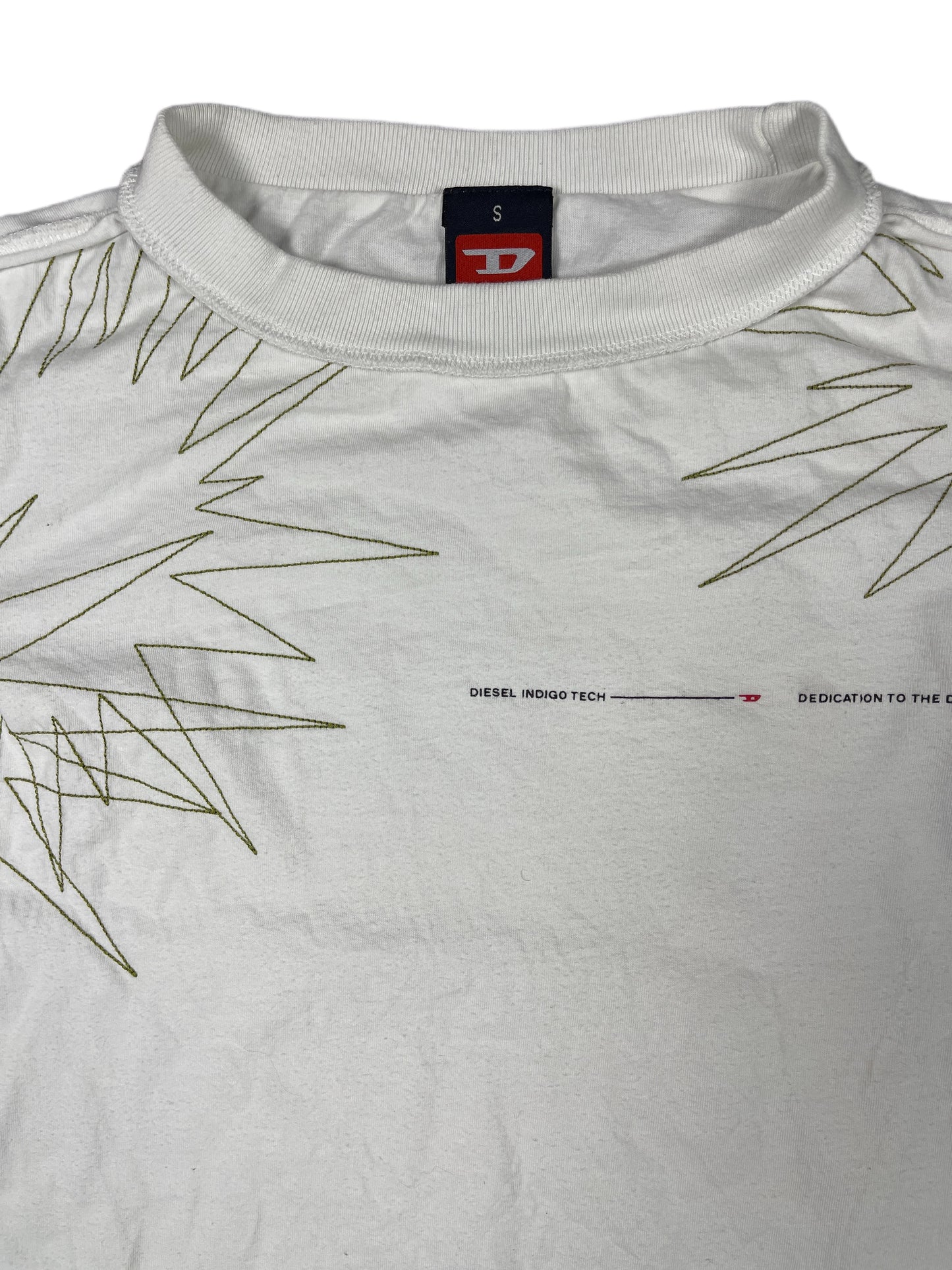 Y2k Diesel Long Sleeve Top White - S