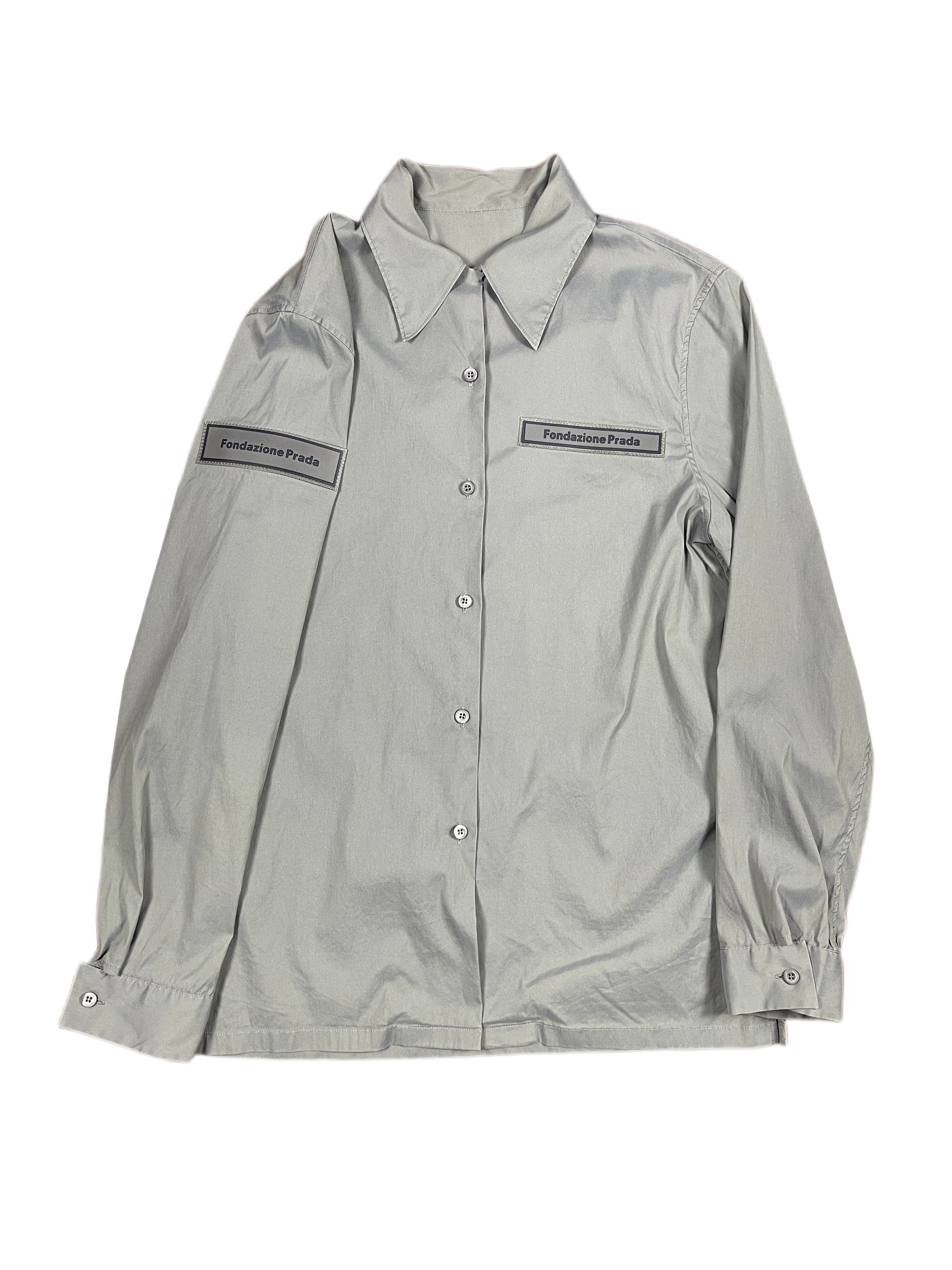 Ultra Rare Fondazione Prada 2017 Long Sleeve Shirt Gray - L