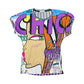 Y2k Custo Barcelona Short Sleeve Top - M
