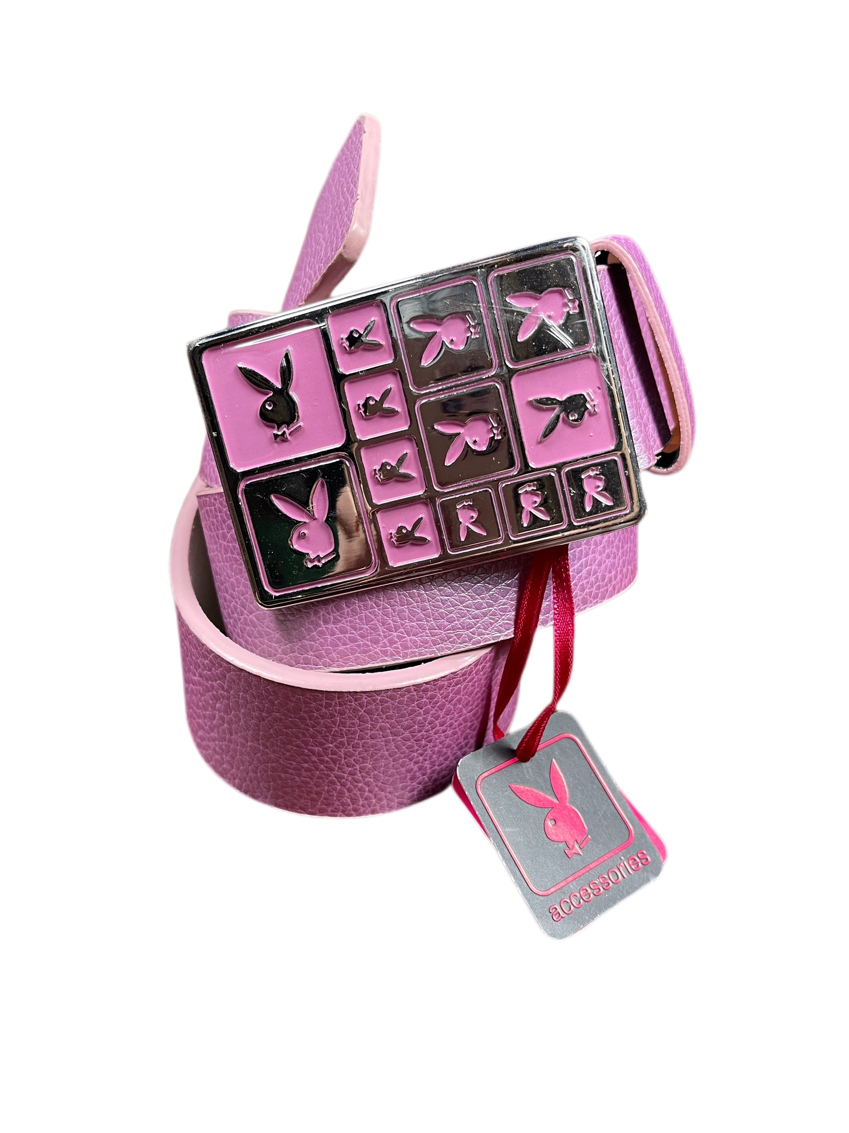 Y2k Playboy Belt Pink 2004