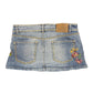 Y2k Blanco Low Waist Jeans Denim Skirt Blue - XL