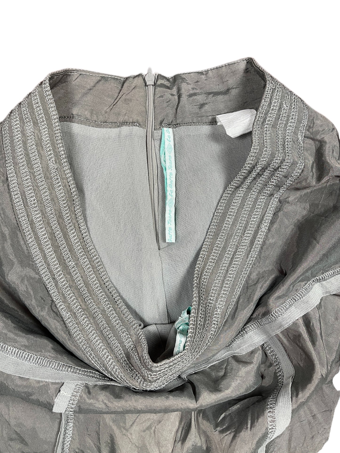 Y2k Legate Jeans Loth Skirt Gray - M