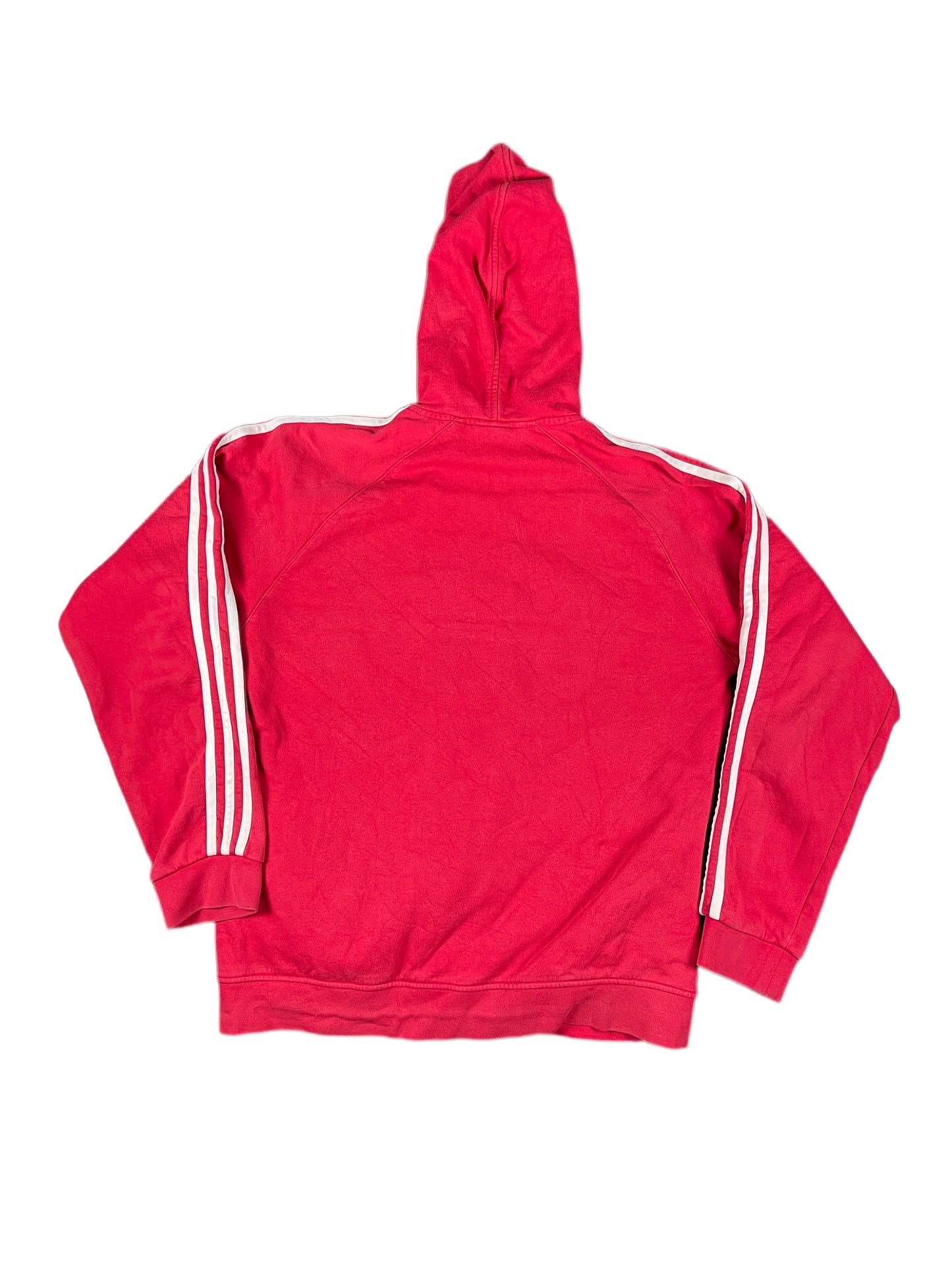 Y2k Adidas Hoodie Zip Sweater Jacket Red - M