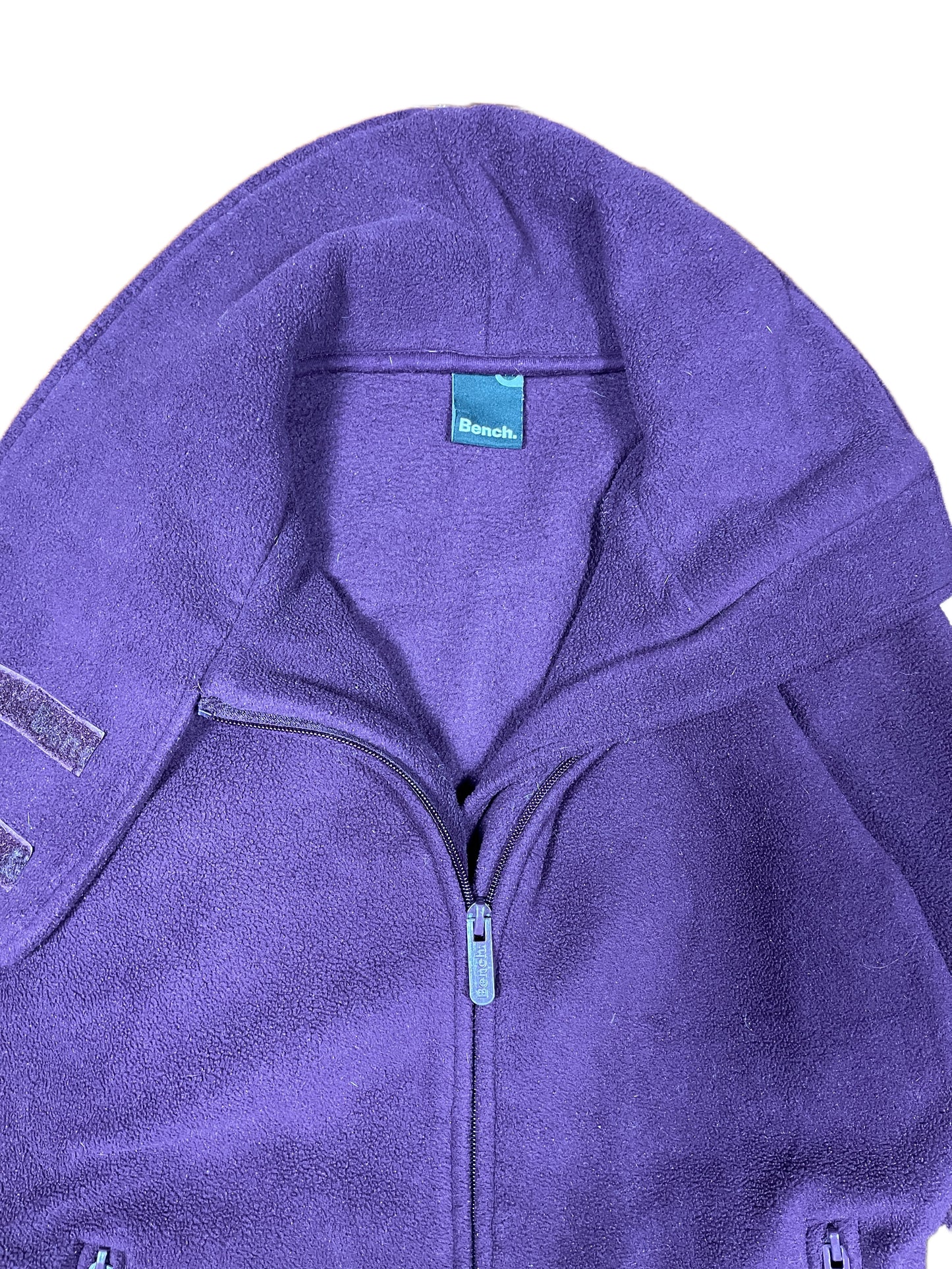 Y2k Bench Fleece Sweatshirt Purple - M