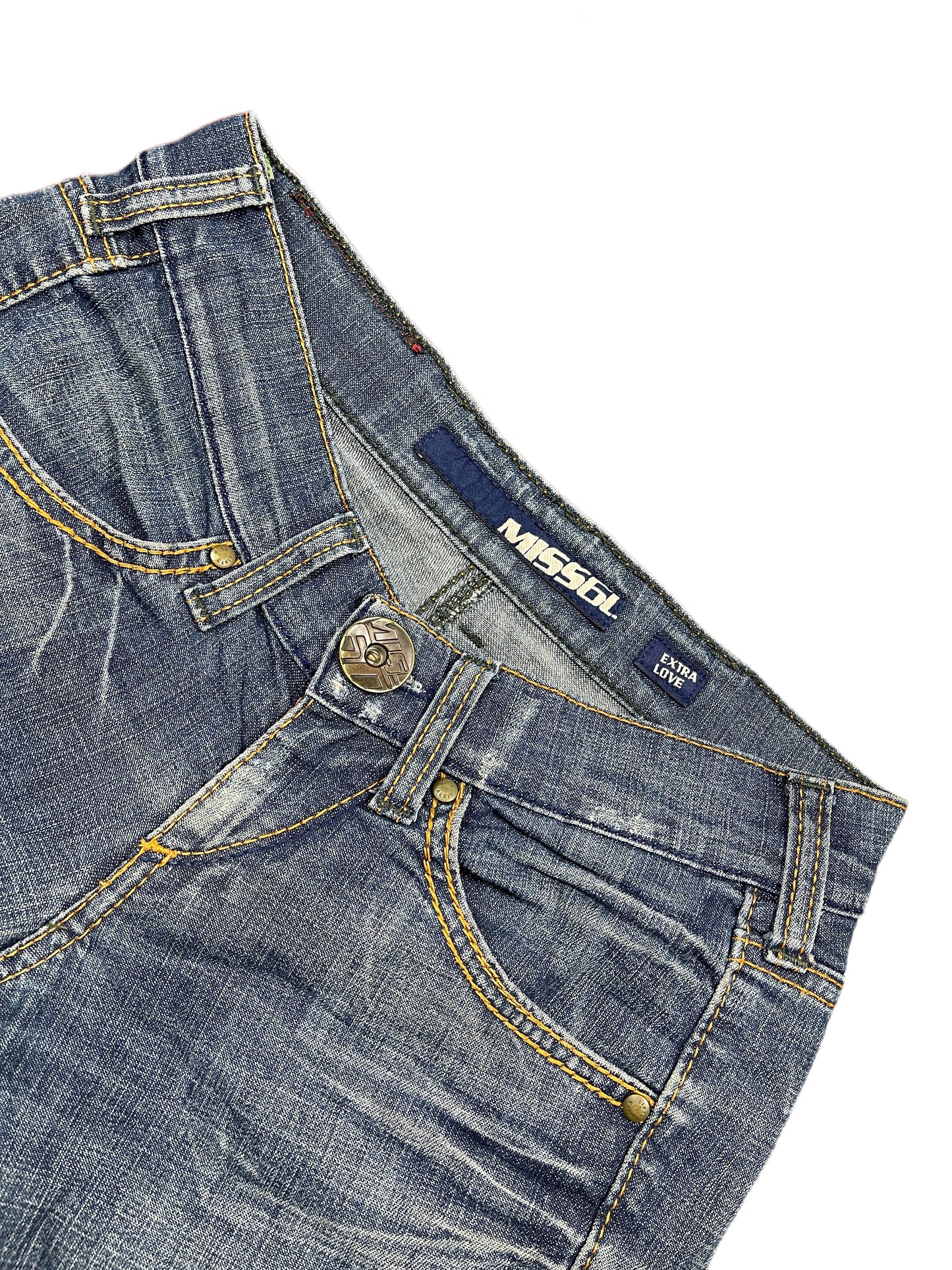 Y2k Miss Sixty Low Waist Flared Denim Pats Blue S