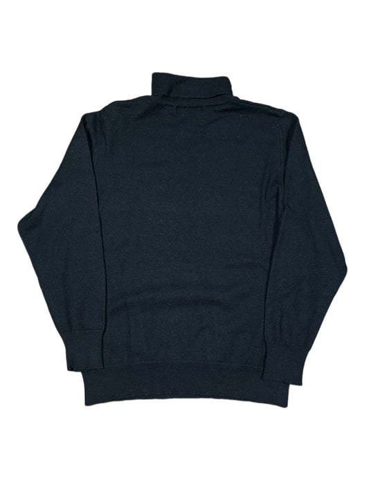 Vintage Leon Knitted Turtleneck Sweatshirt Black - XL