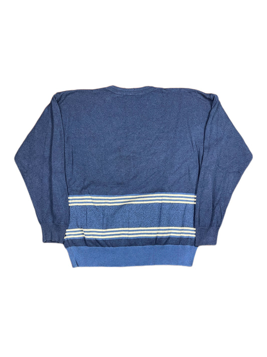 Vintage Iceberg 1991 Mickey Mouse Marina Knitted Sweatshirt Blue - L