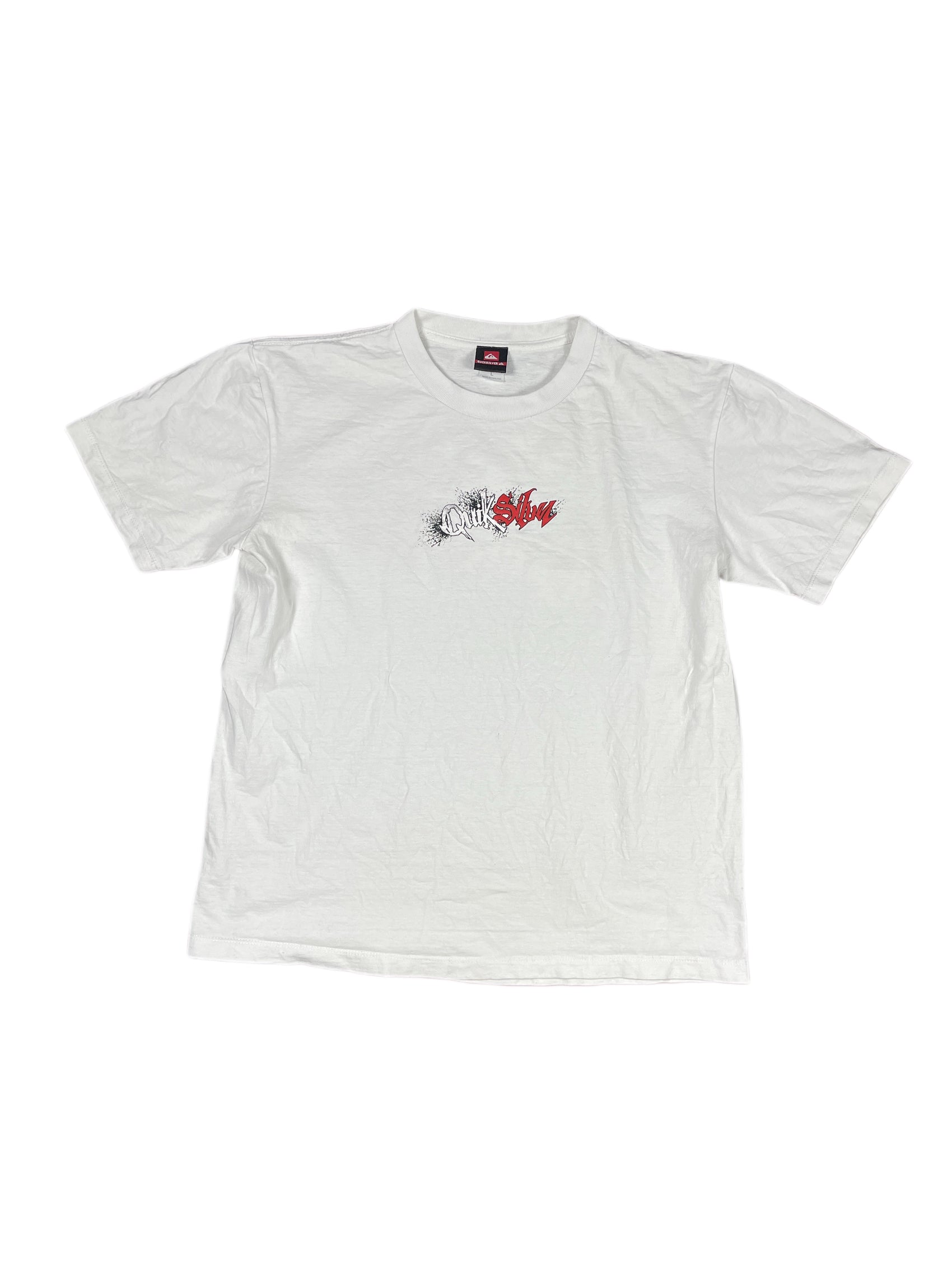 Y2k Quiksilver T-Shirt White - L