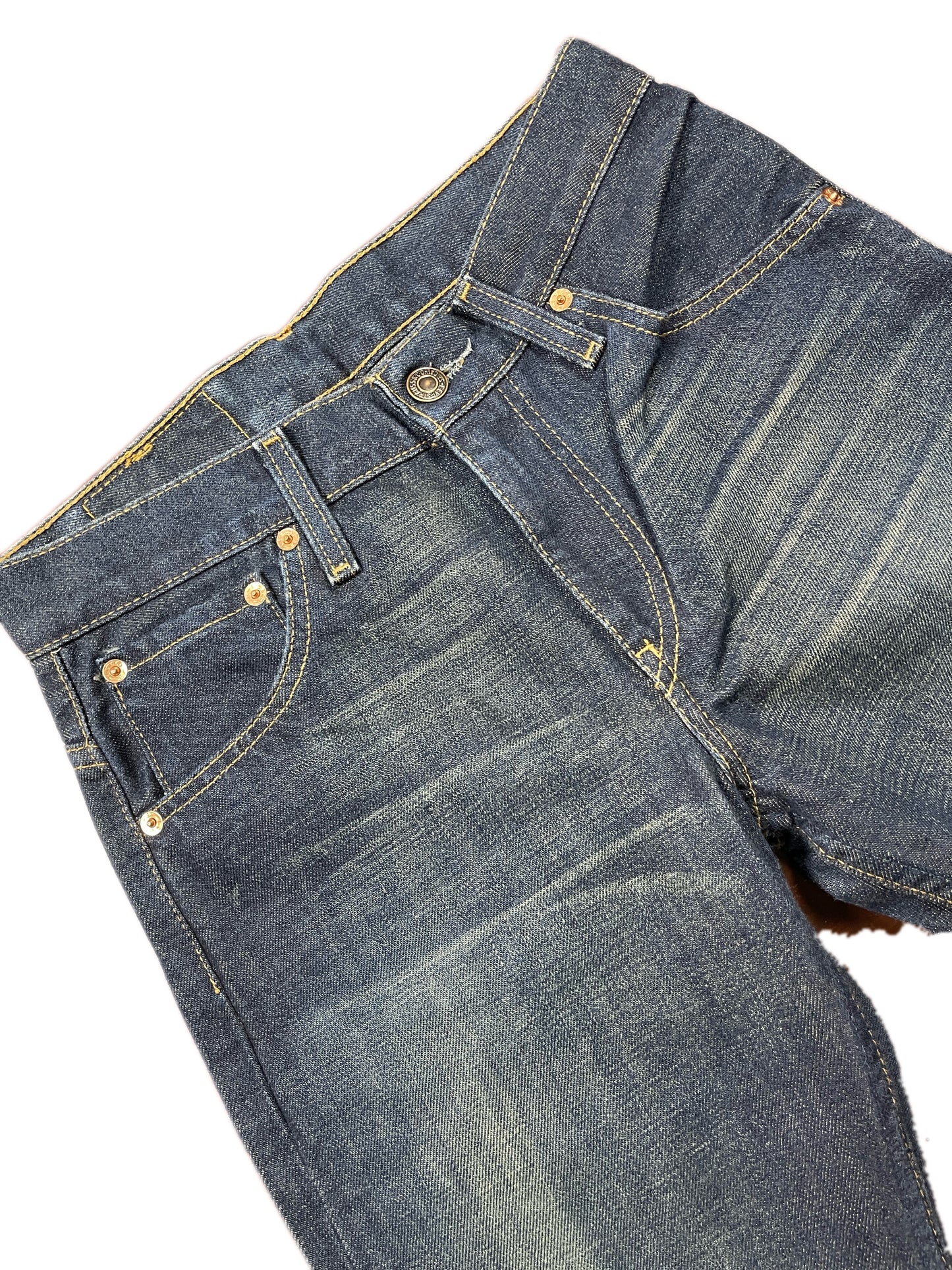 Vintage Levi's Low Waist Flared Denim Pants Blue - S