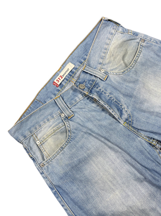 Y2k Levi´s 512 Bootcut Denim Pants Light Blue - S
