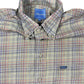 VIntage Faconnable Long Sleeve Shirt Checkered Khaki - XL