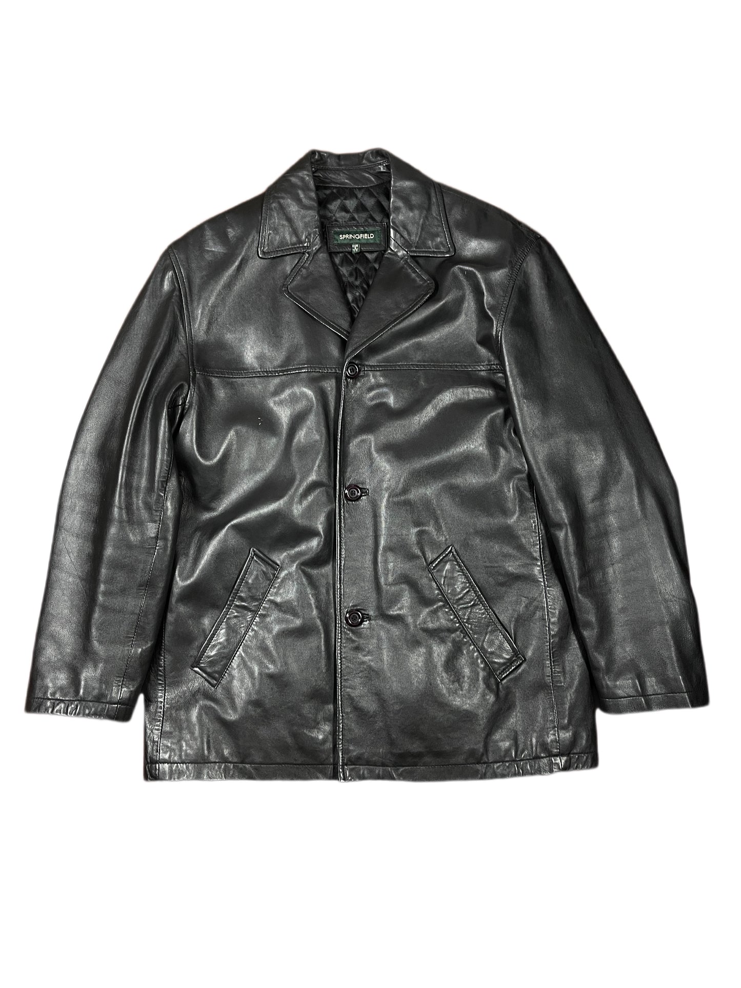 Springfield Leather Coat Black - S