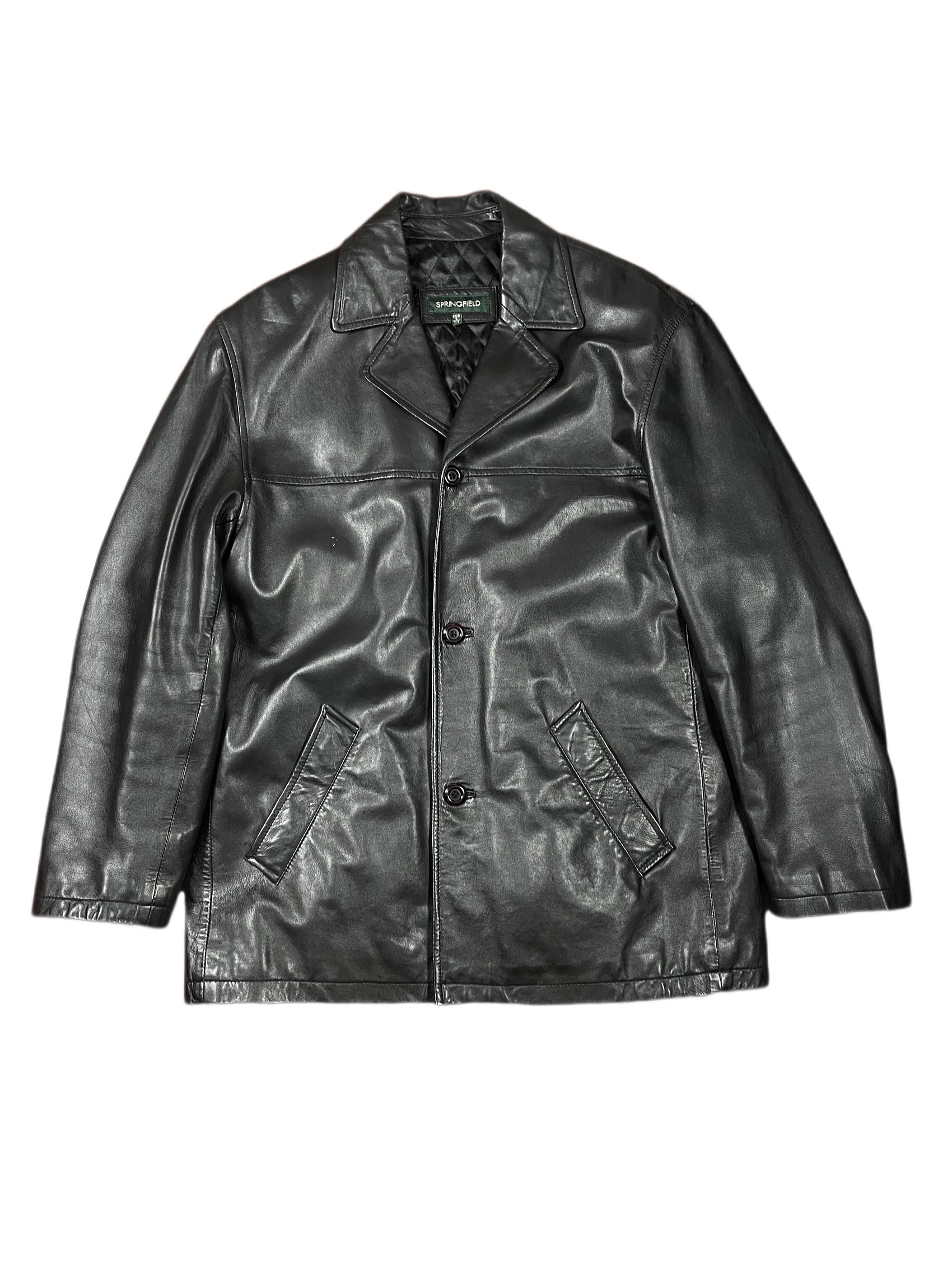 Springfield Leather Coat Black - S