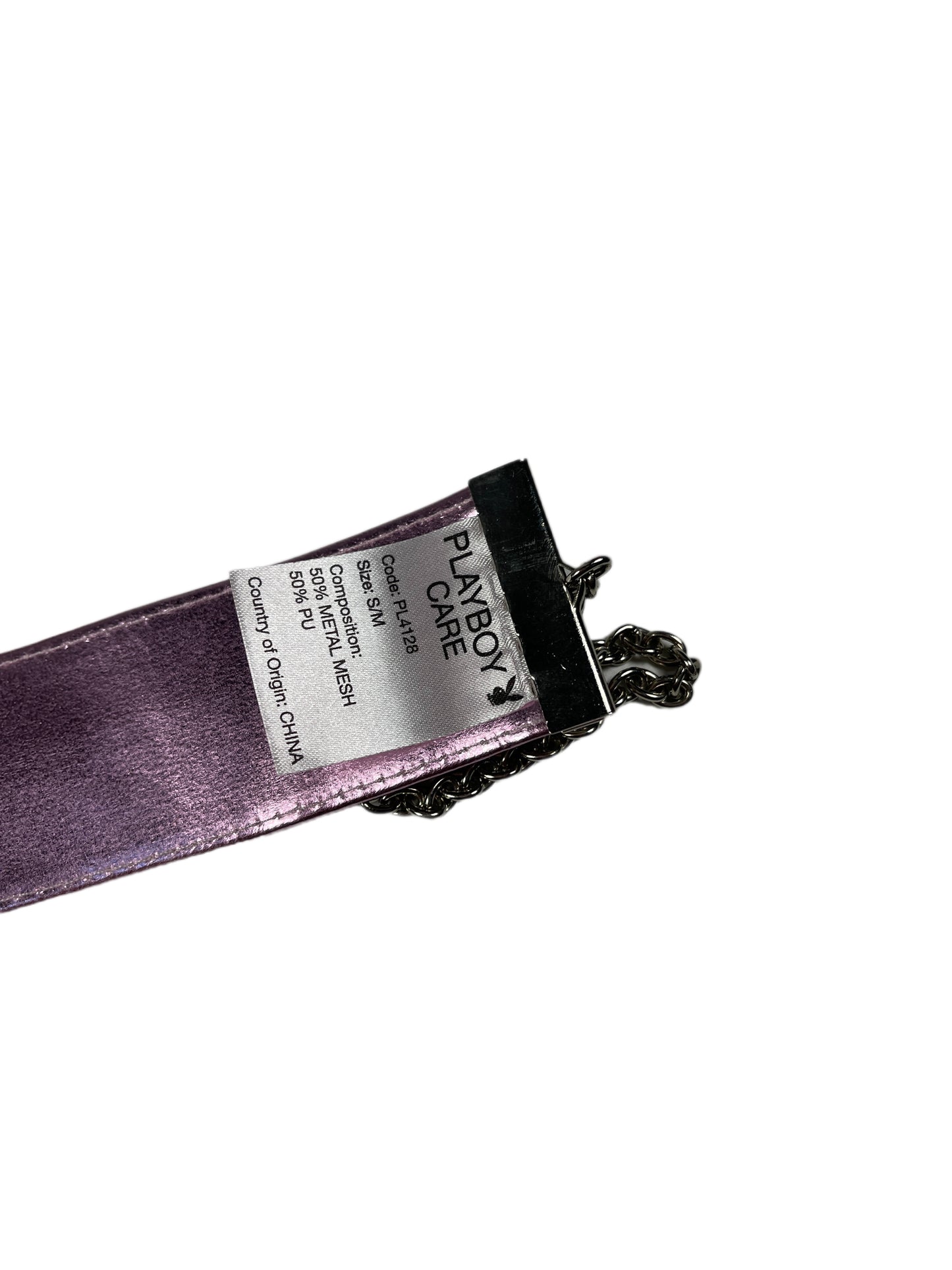 Y2k Playboy Metal Mesh Belt Rose Pink 2004