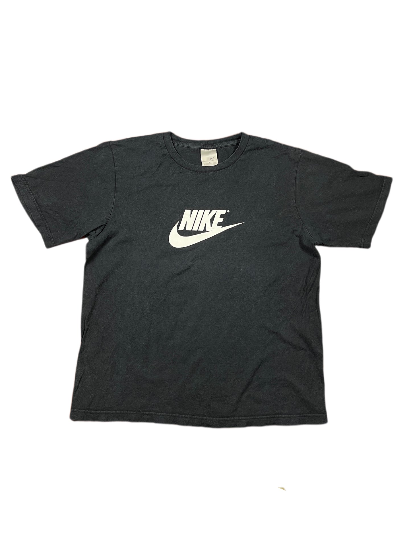 VIntage Nike 2000s T-Shirt Black Swoosh Spellout - XL