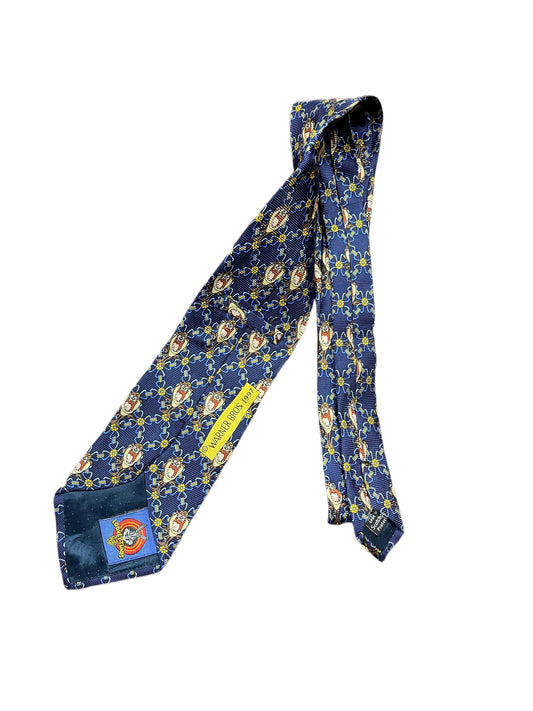 Vintage Tasmanian Devil 1997 TAZ Looney Tunes Tie Blue Multicolor