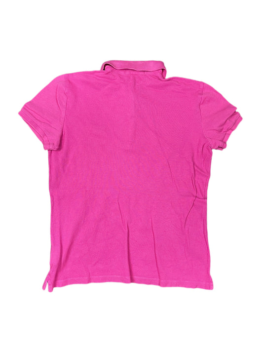 Y2k Ralph Lauren Green Label Polo Shirt Pink - M