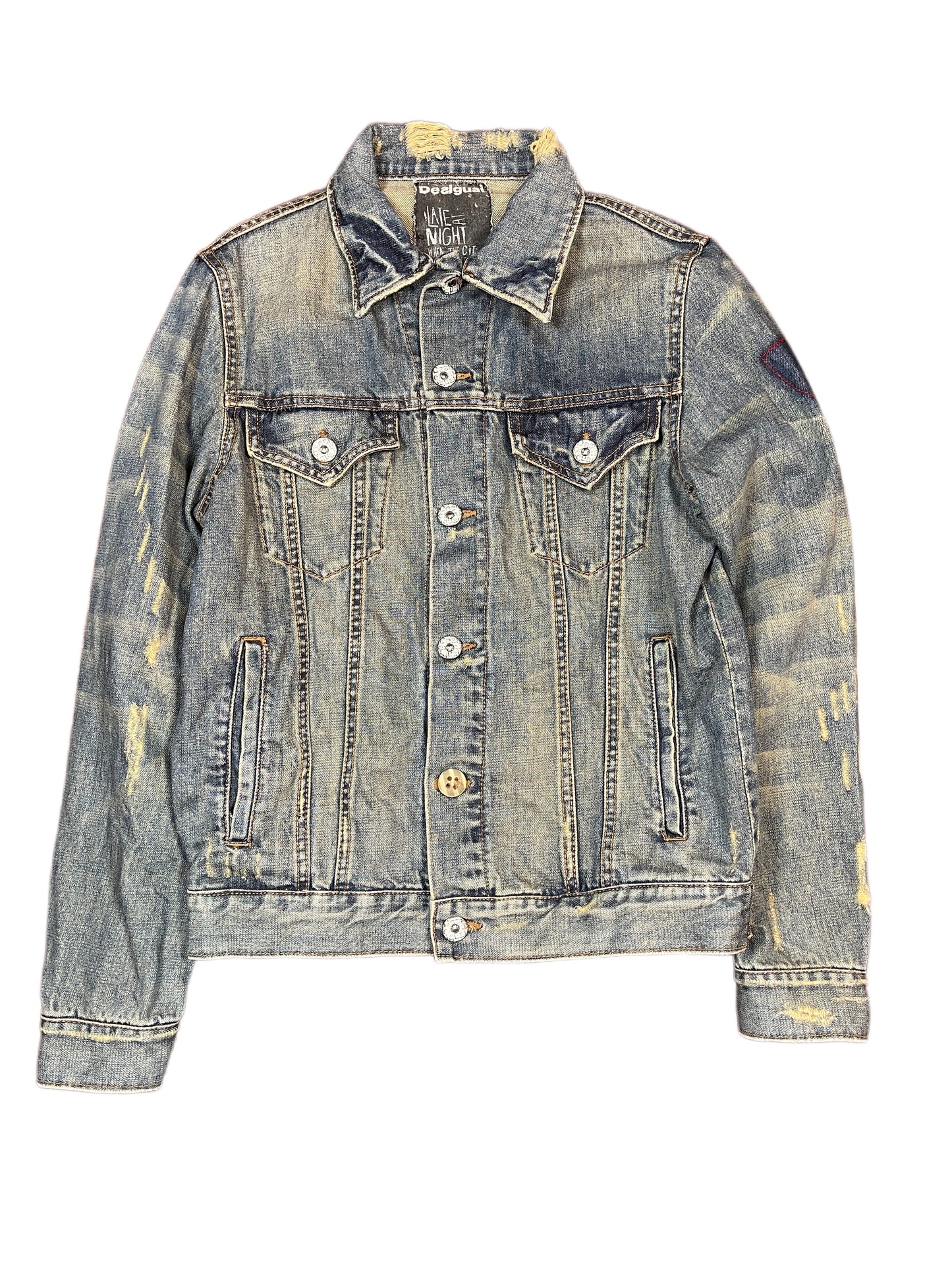 Y2k Desigual Denim Jacket Blue - M