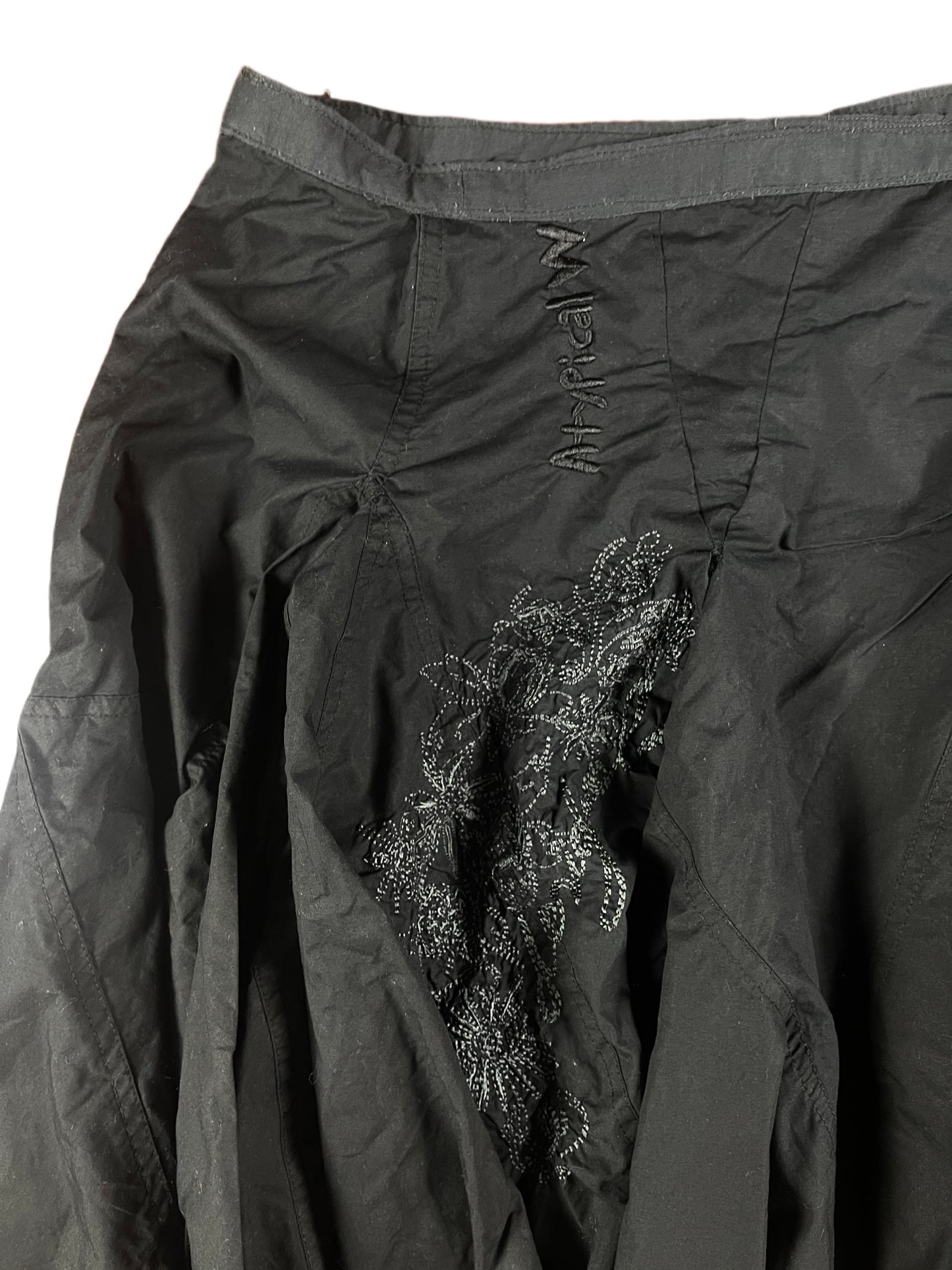 Y2k Atypical Midi Skirt Black - XXL