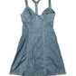 Y2k Miss Sixty Denim Sleeveless Dress Blue - M