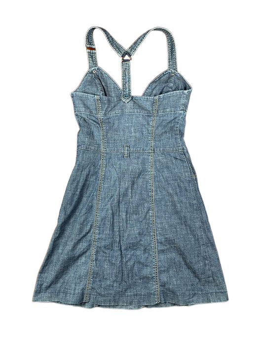Y2k Miss Sixty Denim Sleeveless Dress Blue - M