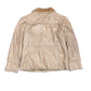 Y2k Fake Faux Fur Jacket Beige - XL