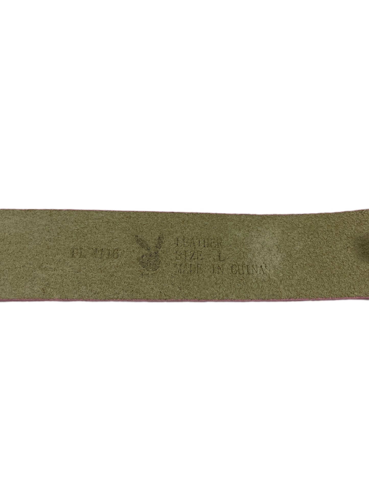 Y2k Playboy Leather Belt Pink 2004