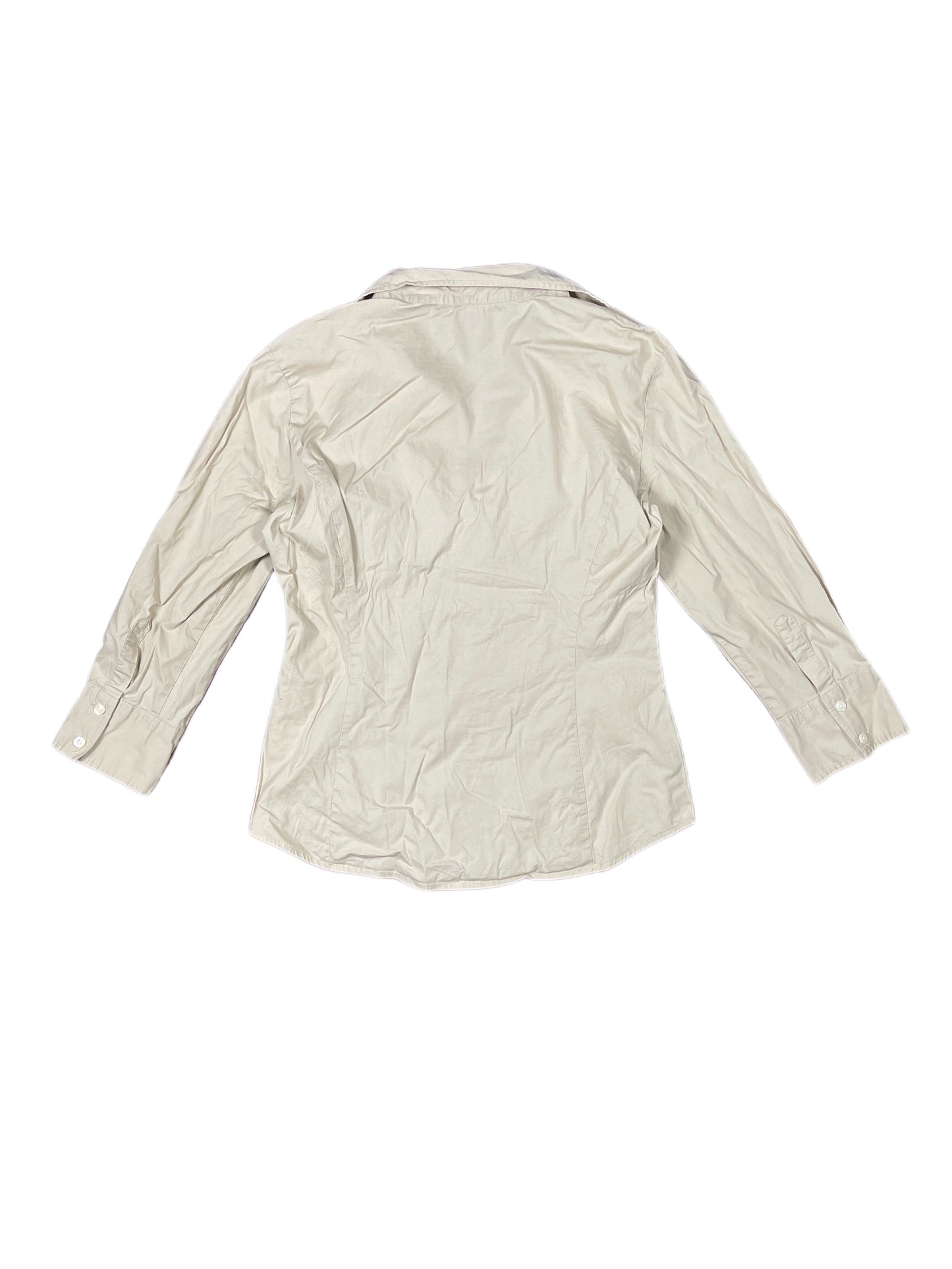 Y2k Benetton Long Sleeve Top Creme - M