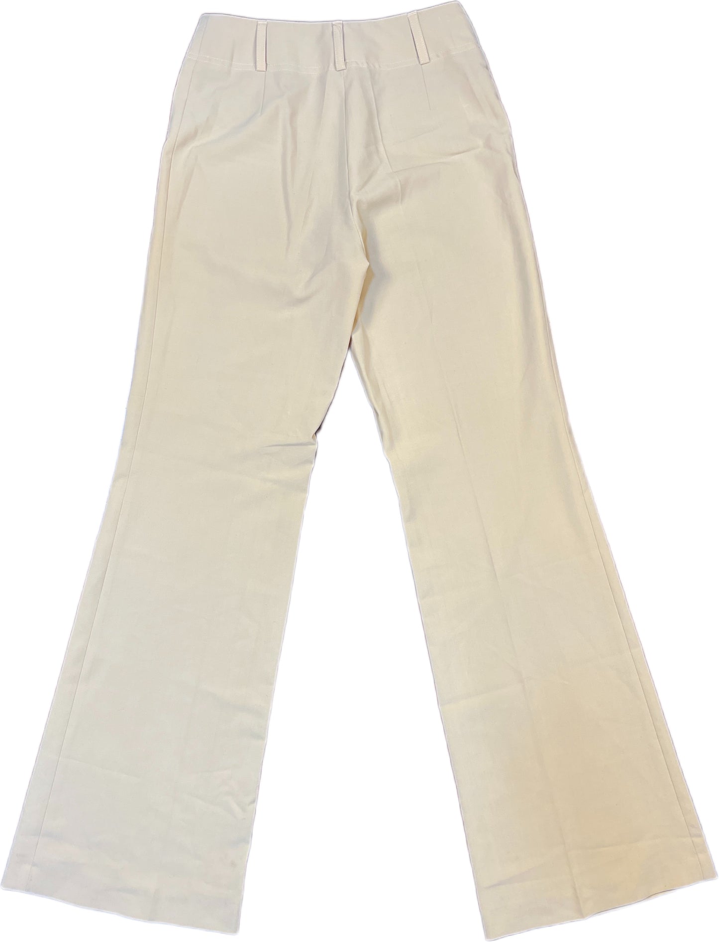 Vintage Tintoretto Flared Pants Beige Polyester Blend XS