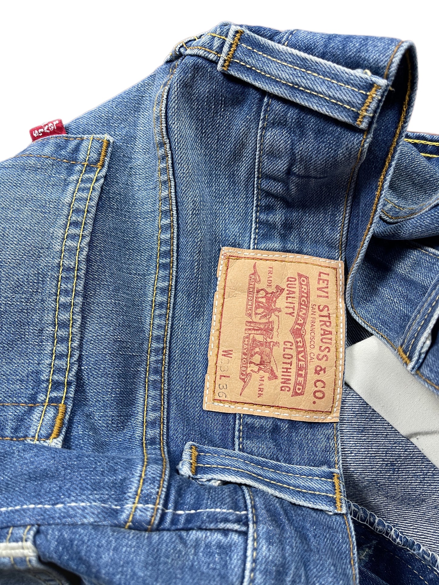 Vintage Levi's ReWorked Flared Denim Pants Blue - M/L