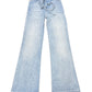 7 For All Mankind Flared Denim Pants Blue - S