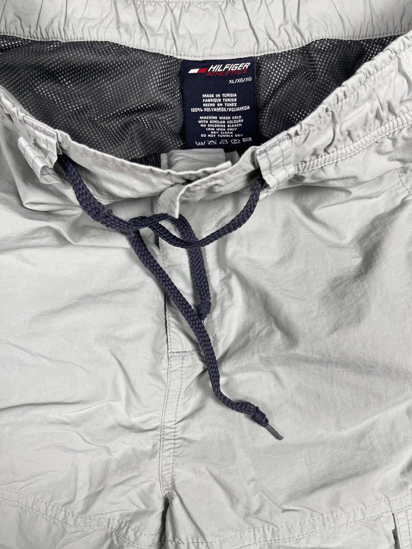 Y2k Tommy Hilfiger Athletics Sport Pants Gray - XL