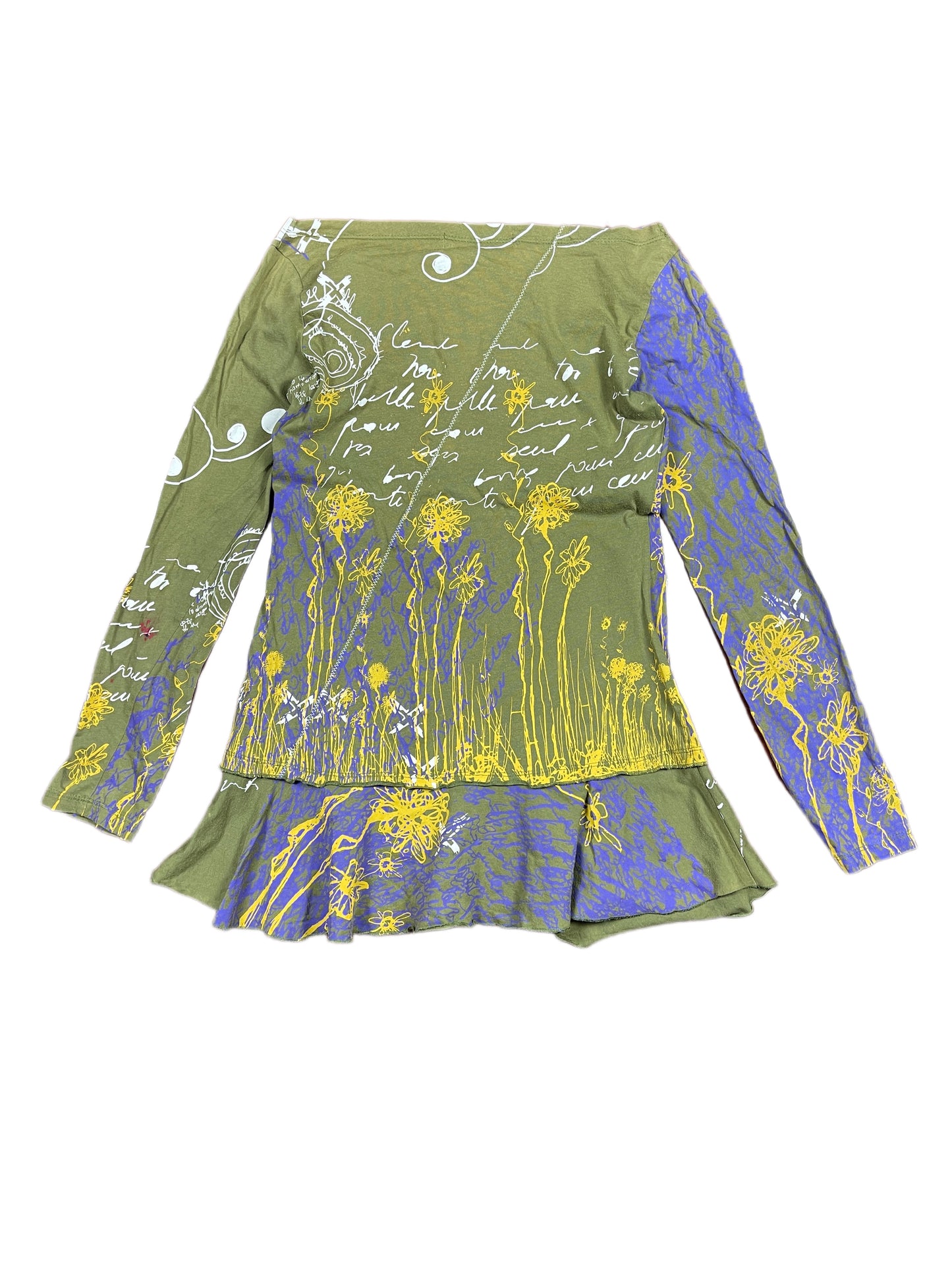 Y2k Smash Long Sleeve Top Khaki Multicolor - M