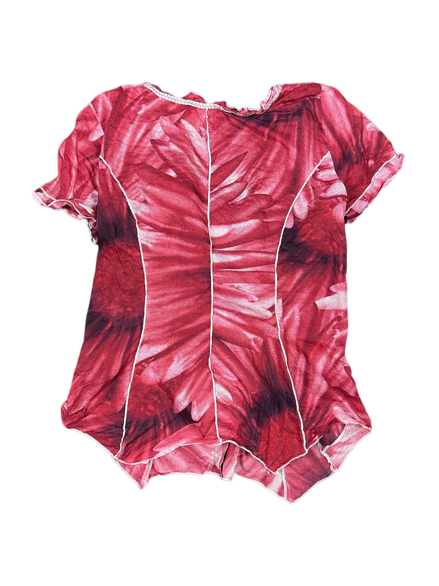 Y2k Biba Short Sleeve Top Red - S