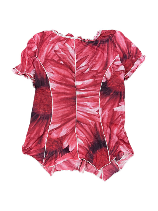 Y2k Biba Short Sleeve Top Red - S