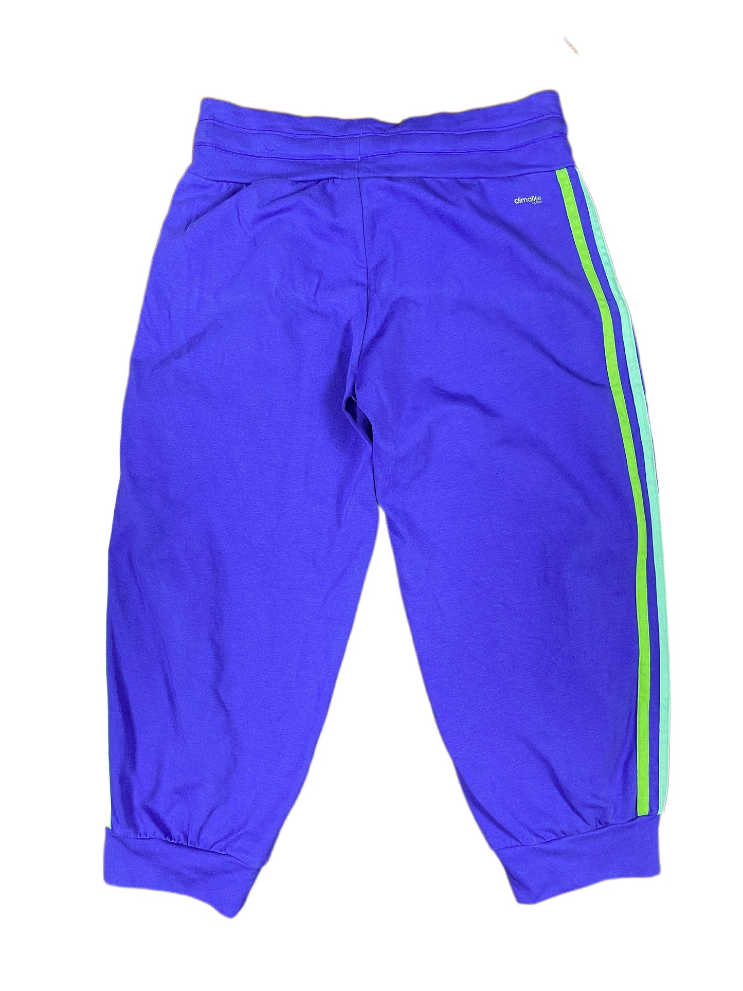 Adidas Purple Sport Capri Pants Purple - XS