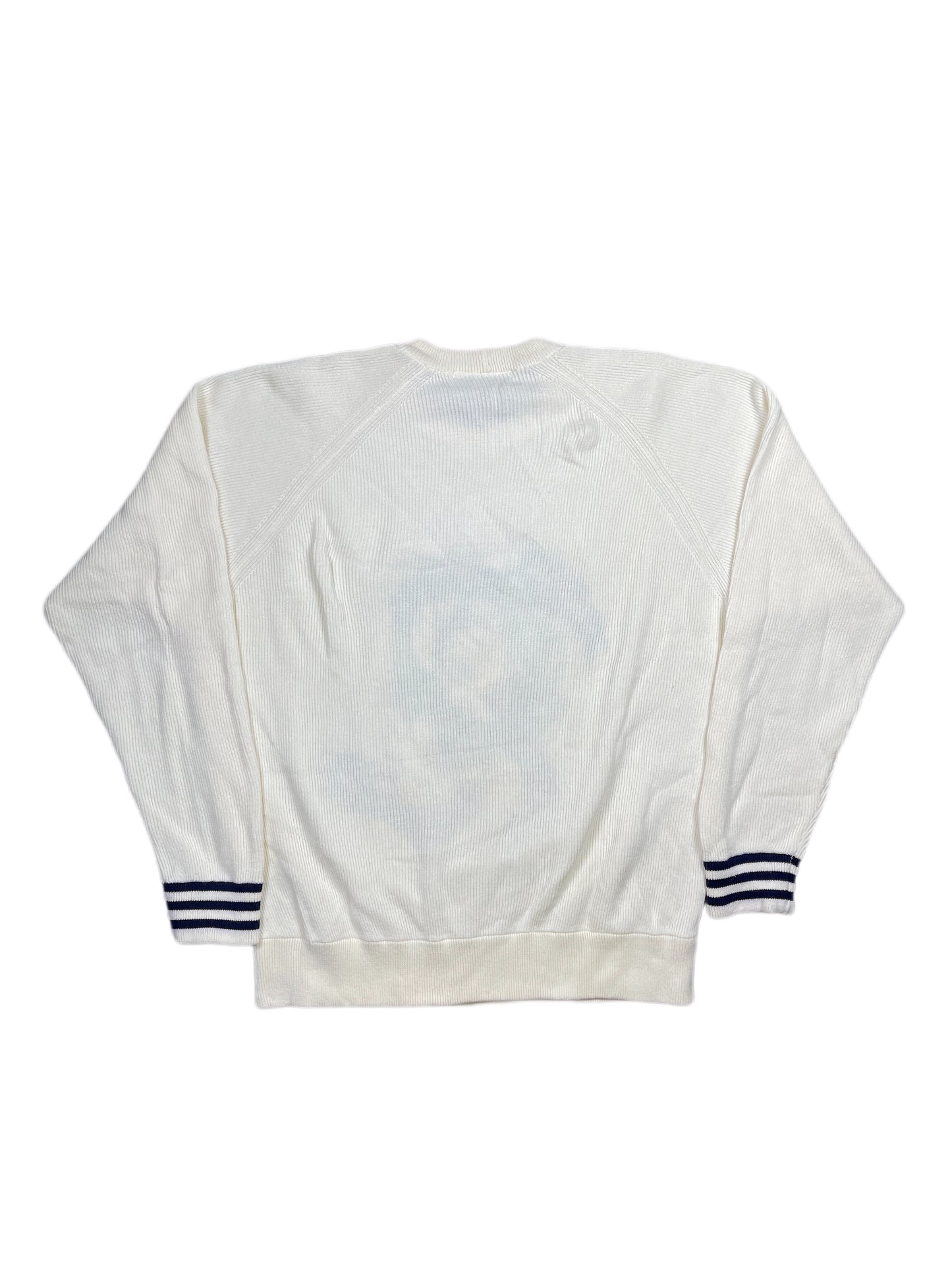 Vintage Iceberg 1990s Disney Donald Duck Knitted Sweatshirt White - XL
