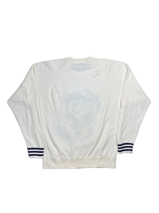 Vintage Iceberg 1990s Disney Donald Duck Knitted Sweatshirt White - XL