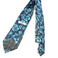 Brice Silk Tie Flowers Turquoise Blue