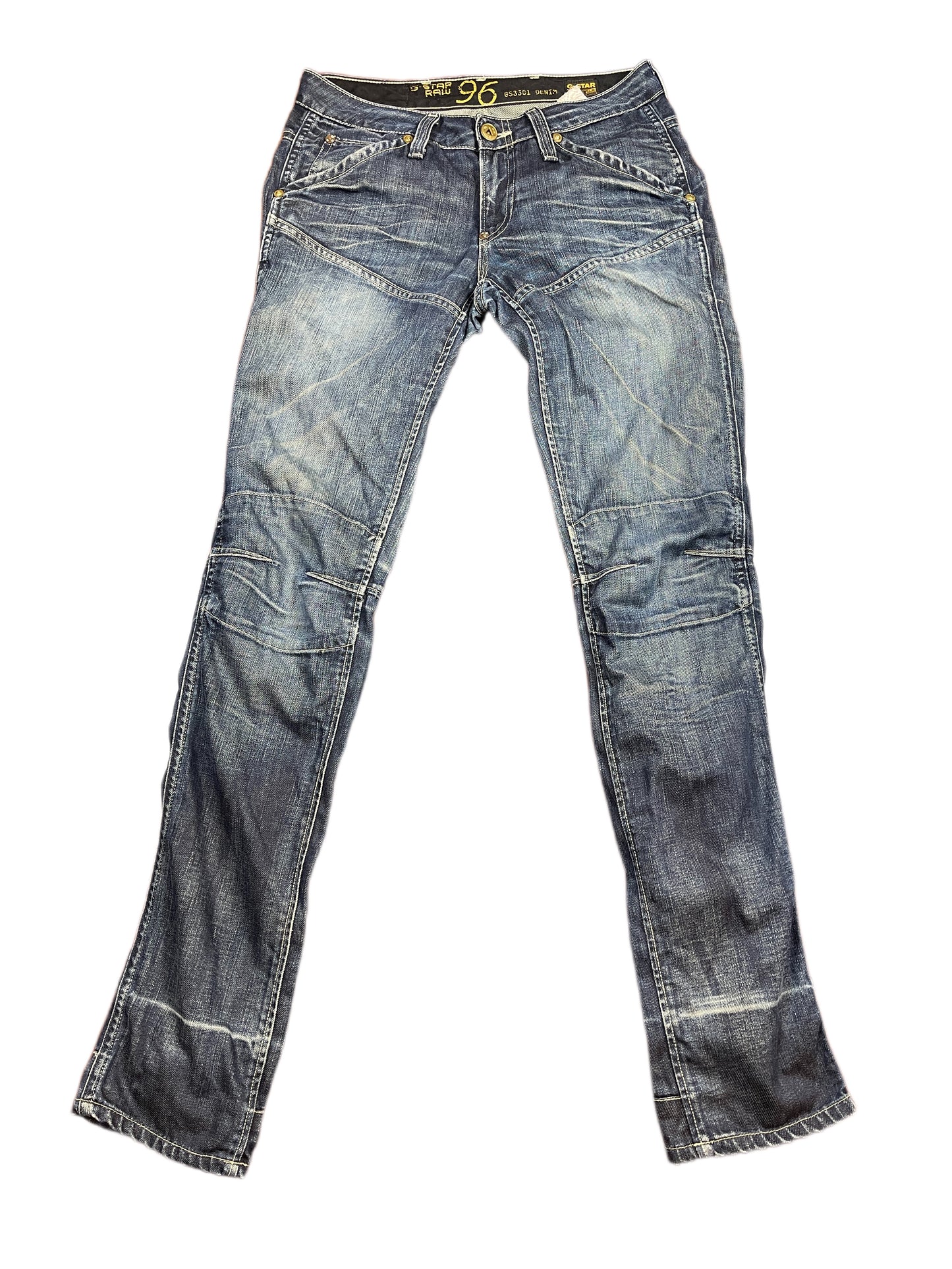 Y2k G-Star Low Waist Opium Skinny Denim Pants Blue - M/L