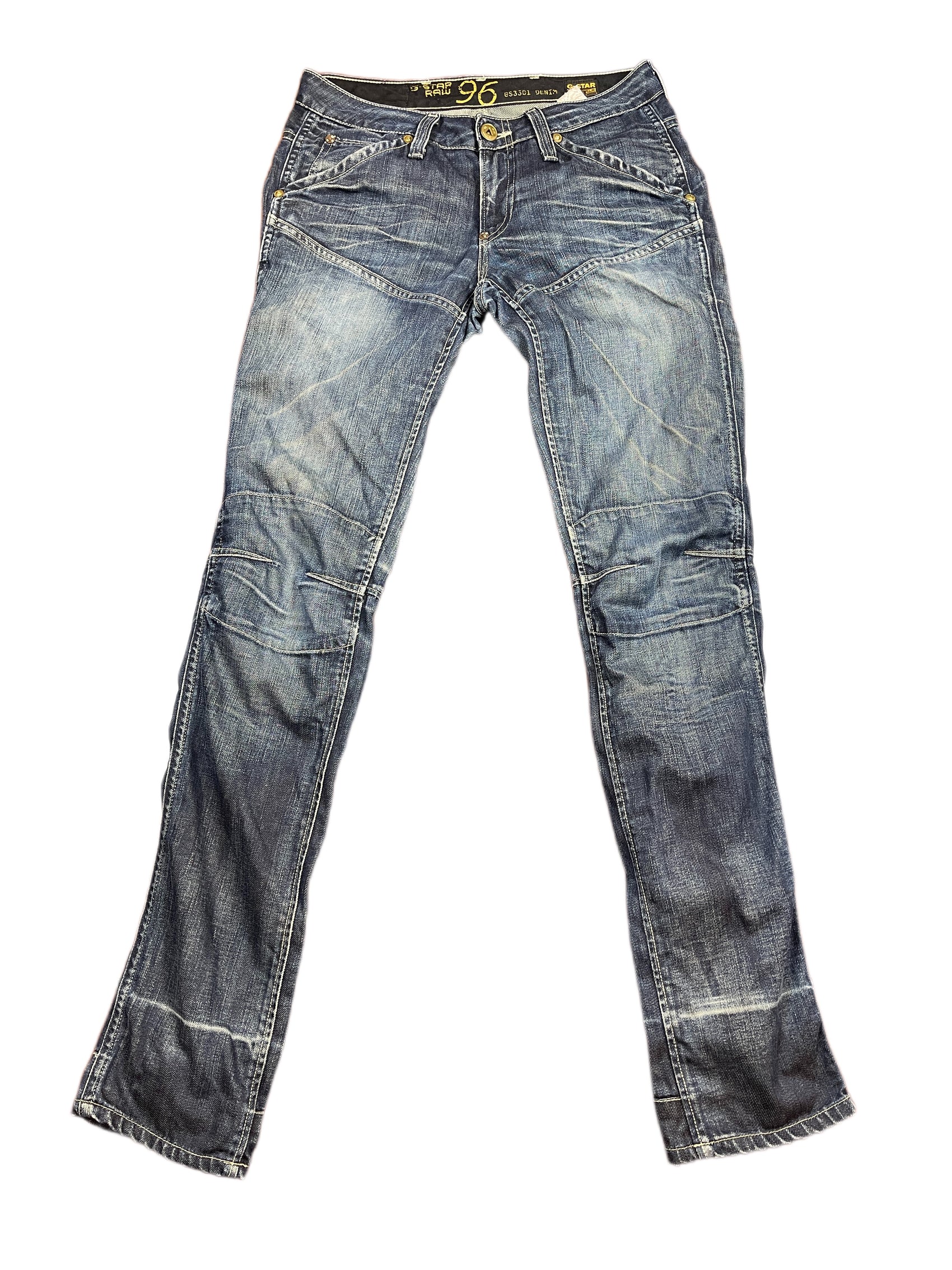 Y2k G-Star Low Waist Opium Skinny Denim Pants Blue - M/L