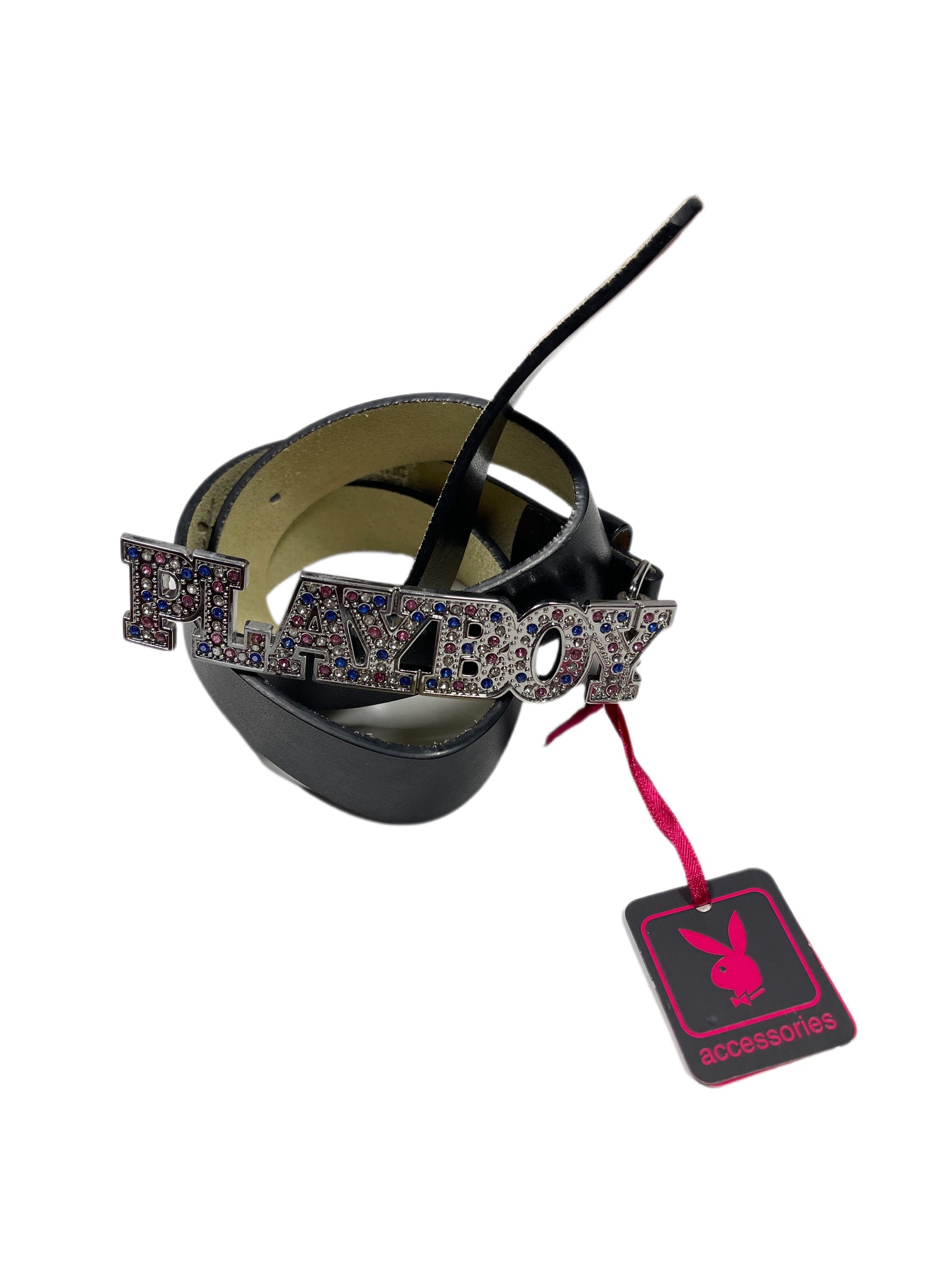Y2k Playboy Belt Black Multicolor 2004