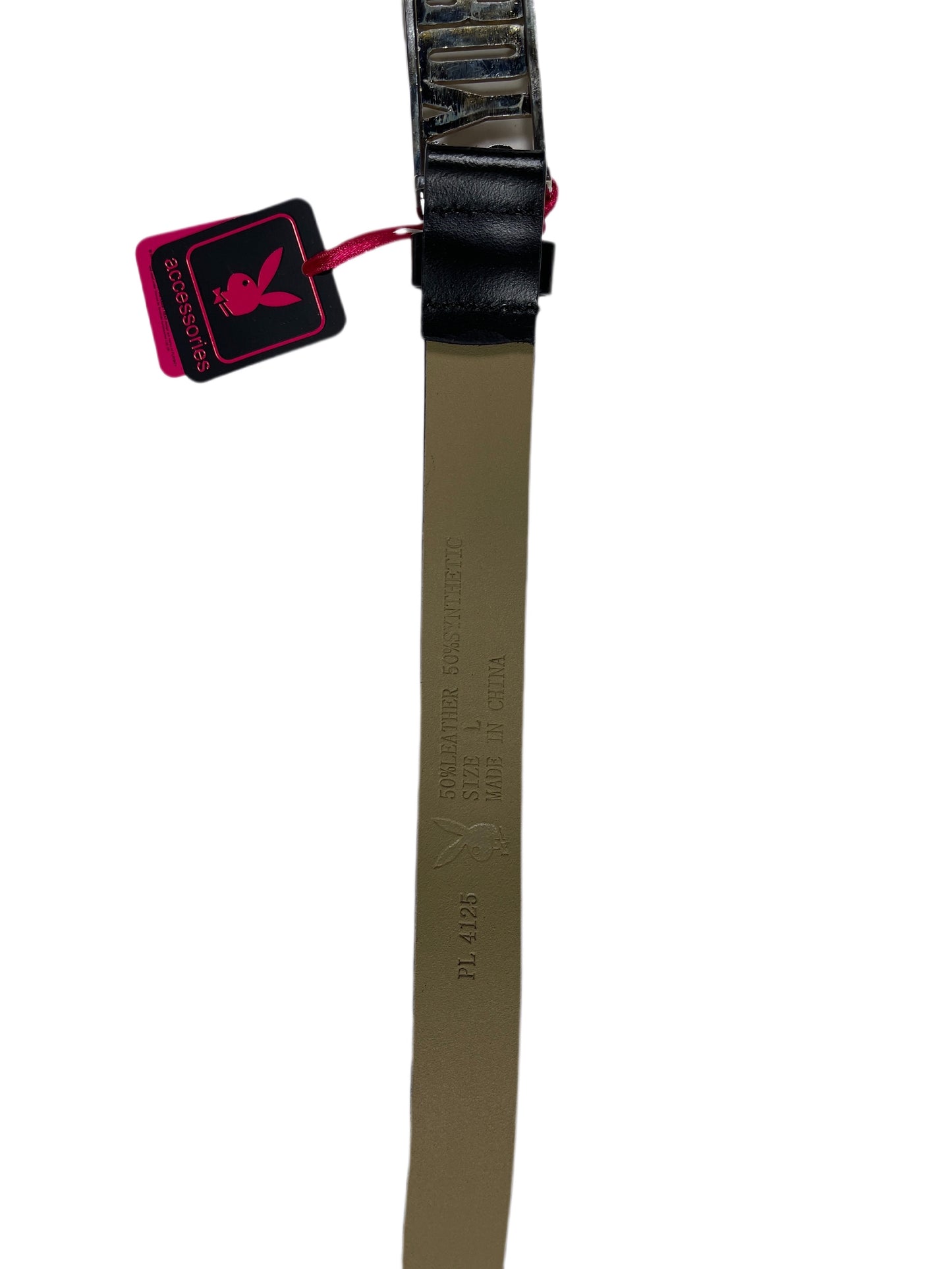 Y2k Playboy Plug In Belt Black 2004