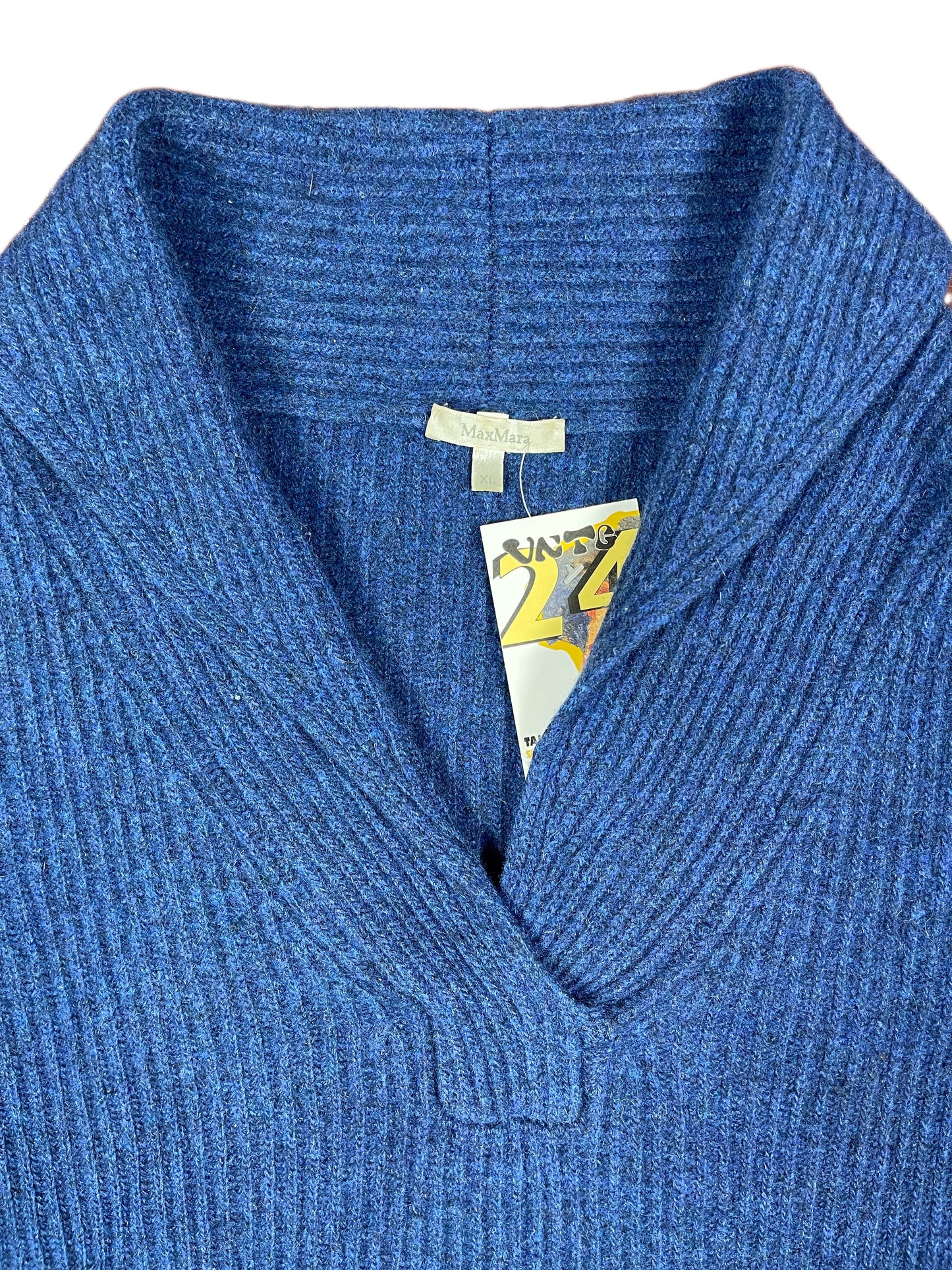 Max Mara Knit Sweatshirt Blue - XL