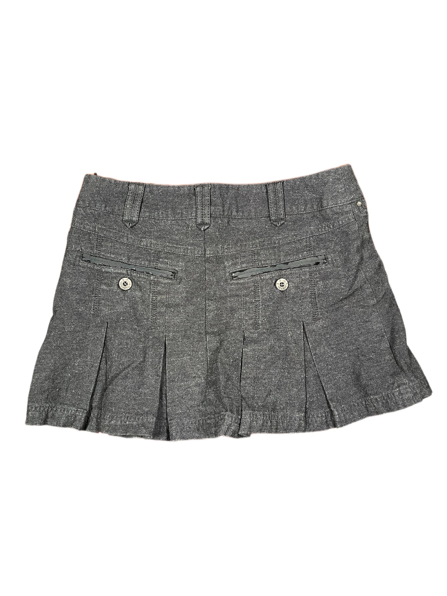Y2k Esprit Skirt Gray - S