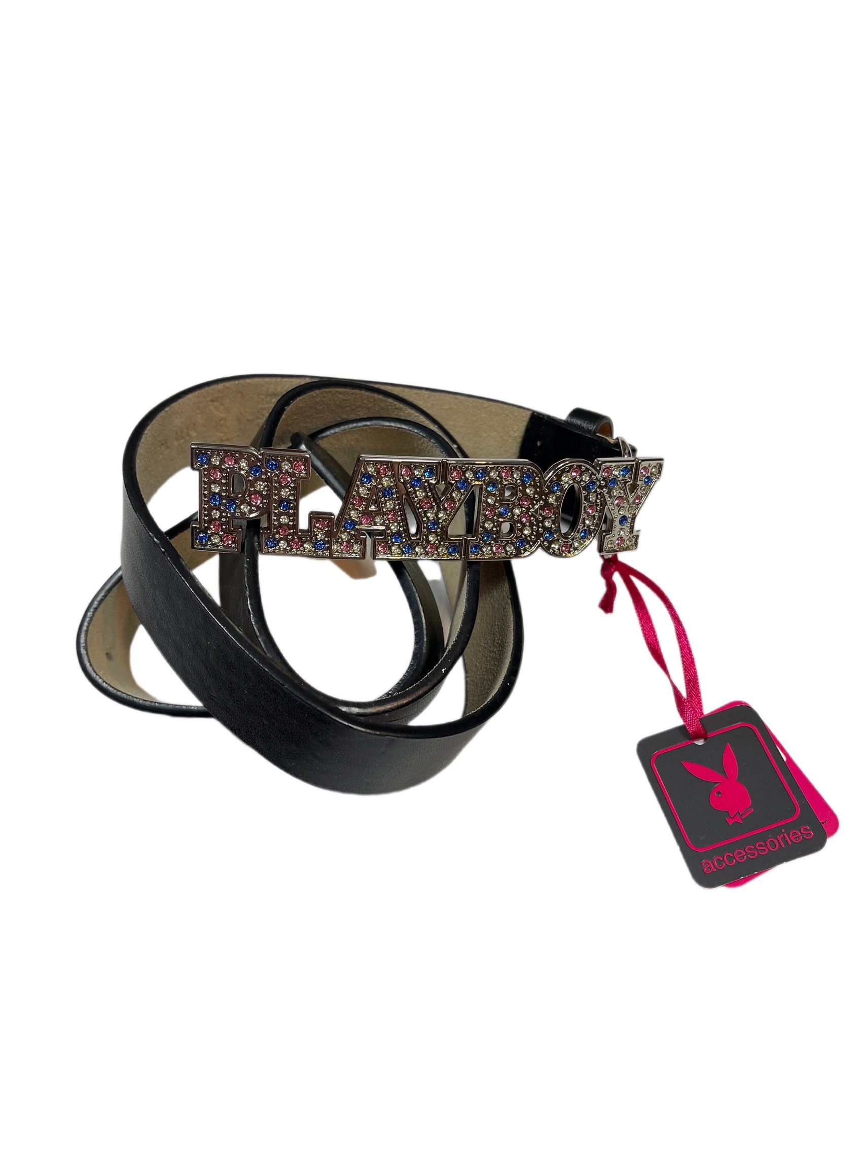 Y2k Playboy Belt Black 2004